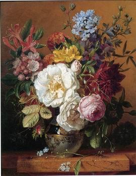 unknow artist Floral, beautiful classical still life of flowers.138 oil painting image